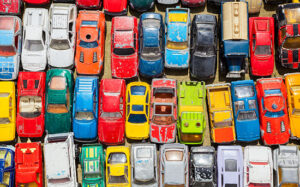 Collection of toy cars